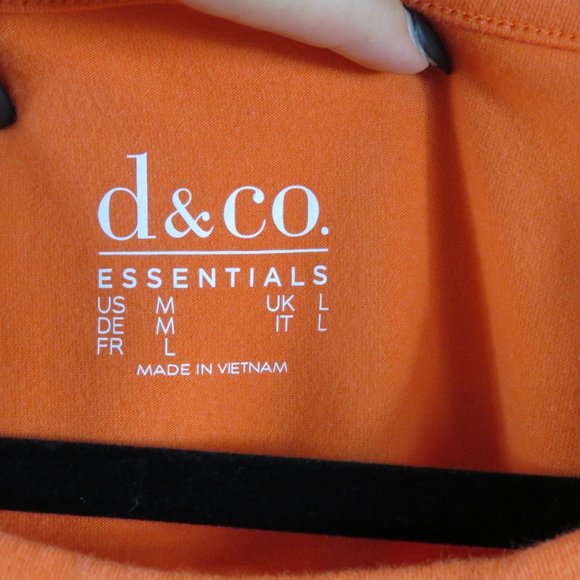 Women's Orange Short Sleeve Top - Picture 4 of 5